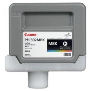 Cartridge Canon PFI-302MBK, matná čierna (matte black)