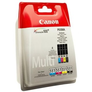 Cartridge Canon CLI-551, CMYK, štvorbalenie, multipack
