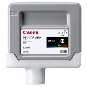 Cartridge Canon PFI-306MBK, matná čierna (matte black)