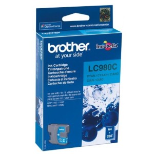 Cartridge Brother LC980C, azúrová (cyan)