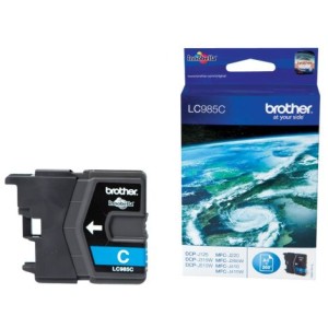Cartridge Brother LC985C, azúrová (cyan)