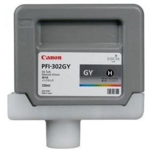 Cartridge Canon PFI-302GY, sivá (gray)