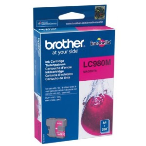 Cartridge Brother LC980M, purpurová (magenta)